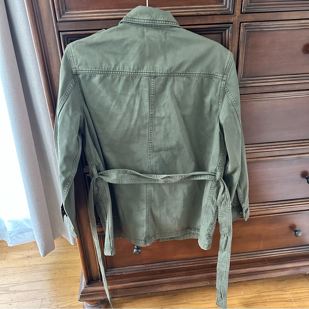 NWT Madewell Chino Safari Jacket in Faded Ivy - Picture 7 of 8
